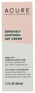 Acure Seriously Soothing Day Cream – Paraben Free, Vegan, 1.7 oz | Hydration for Dry & Sensitive Skin