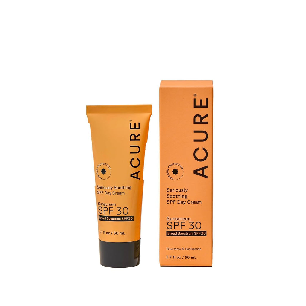 Acure Seriously Soothing SPF 30 Day Cream — Hydrating Vegan Sunscreen Moisturizer with Niacinamide