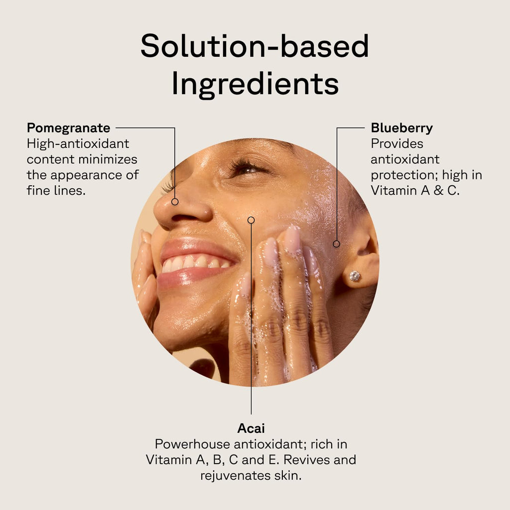 Acure Brightening Facial Scrub & Cleansing Gel Duo – 2 Pack, Vegan Exfoliating Cleanser Set