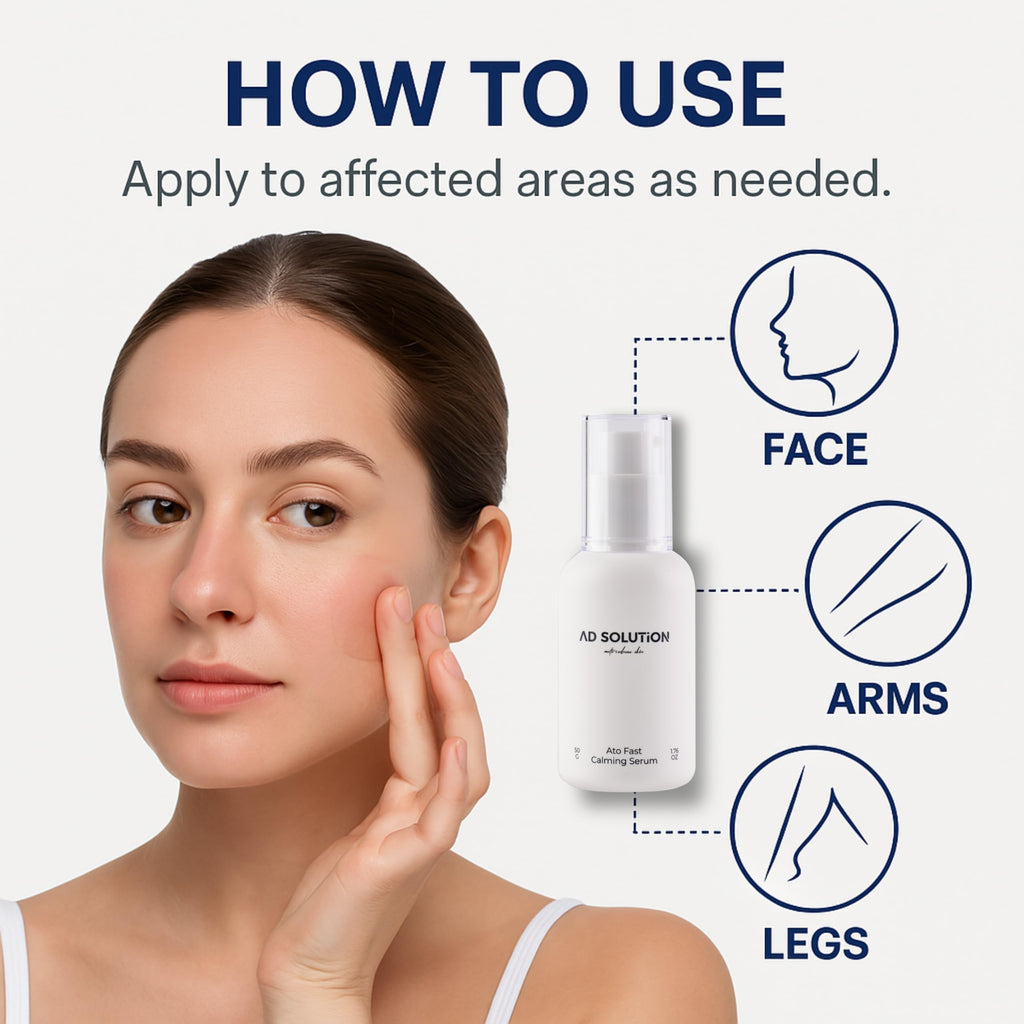AD SOLUTION ATO Fast Calming Serum for Sensitive Skin | Itch Relief & Hydration