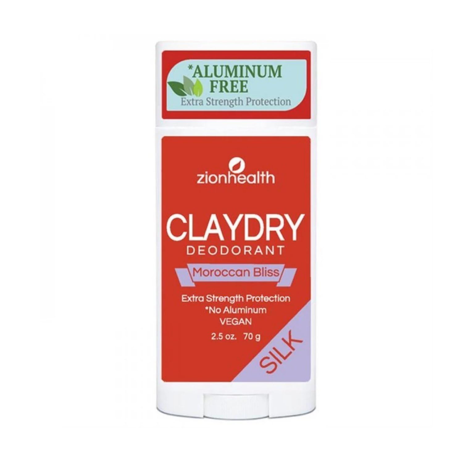 Adama Minerals ClayDry Deodorant Bold Moroccan Bliss – 2 Pack, Zion Health 2.5 oz Sticks