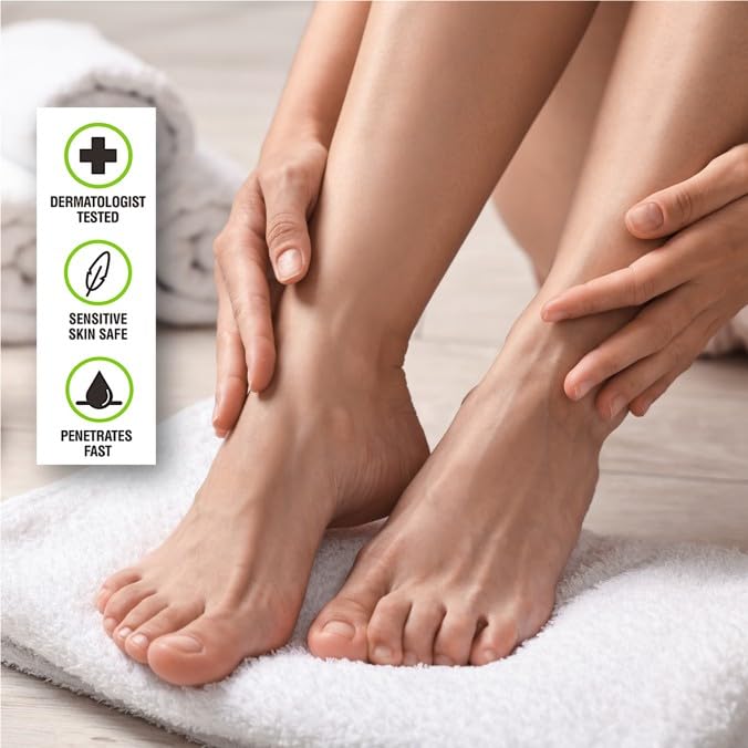 Adamia Therapeutic Repair Foot Cream with Pure Macadamia Oil – Fragrance Free, 4 oz