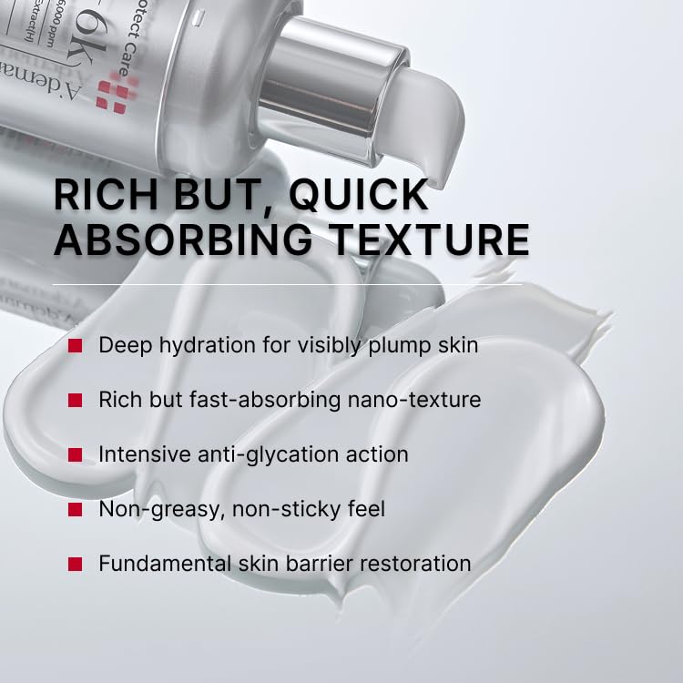 A'demang AGEs Deep Protect Care 6K Ampoule - 6 Peptides & Banaba Extract for Glycation Defense, Radiance & Barrier Support - 30ml