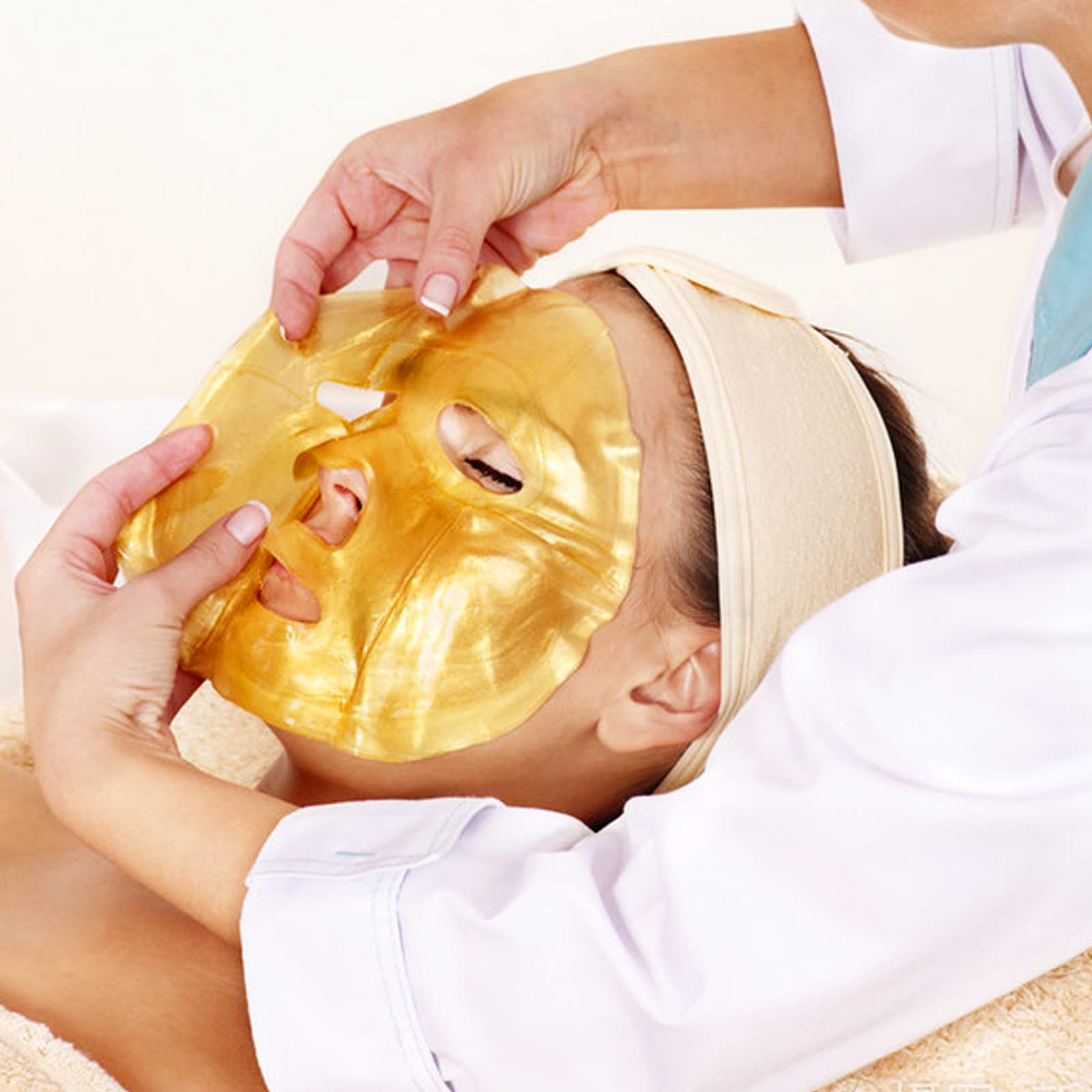 Adofect 12 Pack 24K Gold Gel Facial Masks | Anti-Aging, Hydration & Rejuvenation