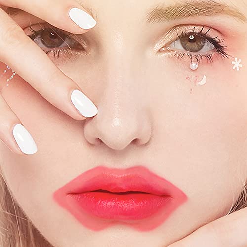 Adofect Peach Collagen Lip Masks — 30 Pieces Crystal Gel Patches for Lips, Anti-Chapped & Age-Defying, Rose Red