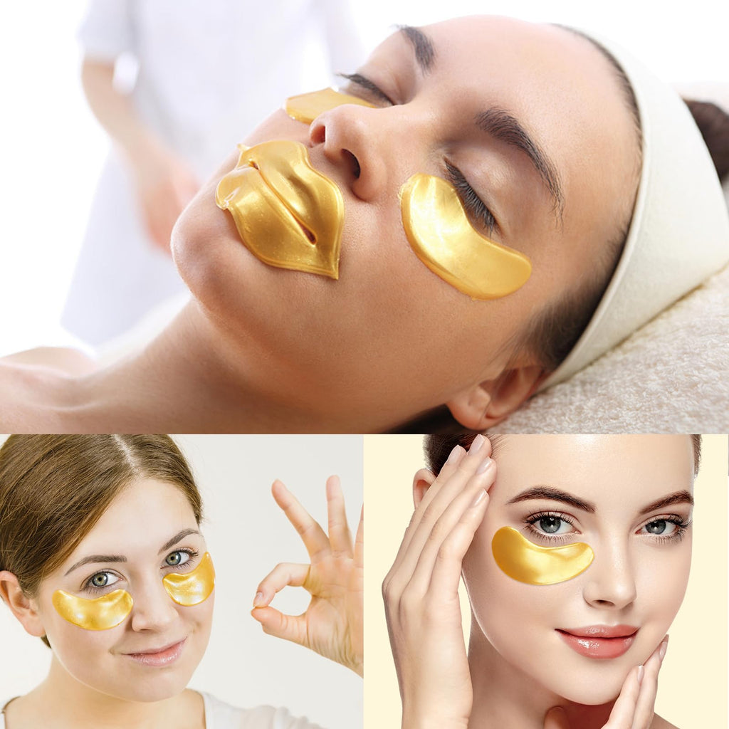 Adofect Collagen Lip & Eye Mask Set – Hydrating, Revitalizing (40 Pairs)