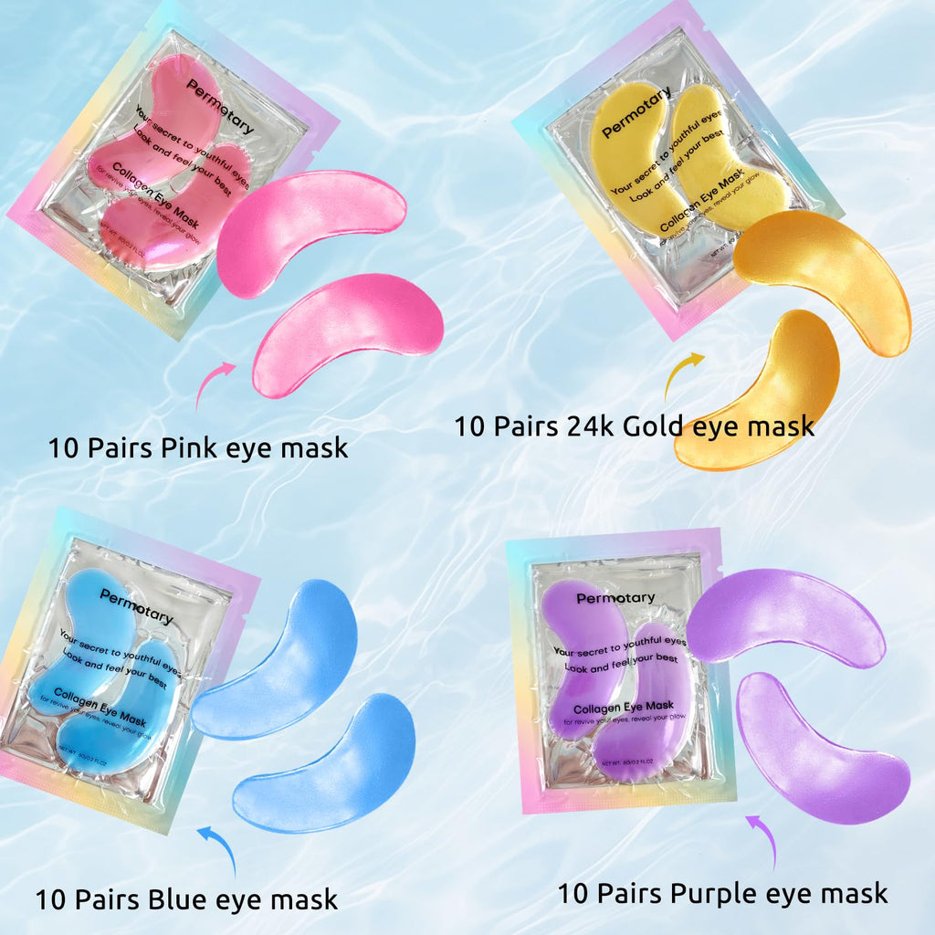 Adofect Under Eye Patches – 40 Pairs Collagen & Hyaluronic Acid Mask