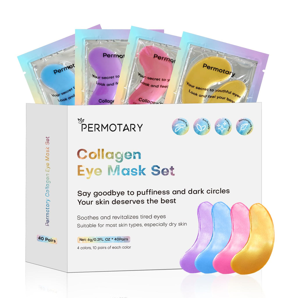 Adofect Under Eye Patches – 40 Pairs Collagen & Hyaluronic Acid Mask