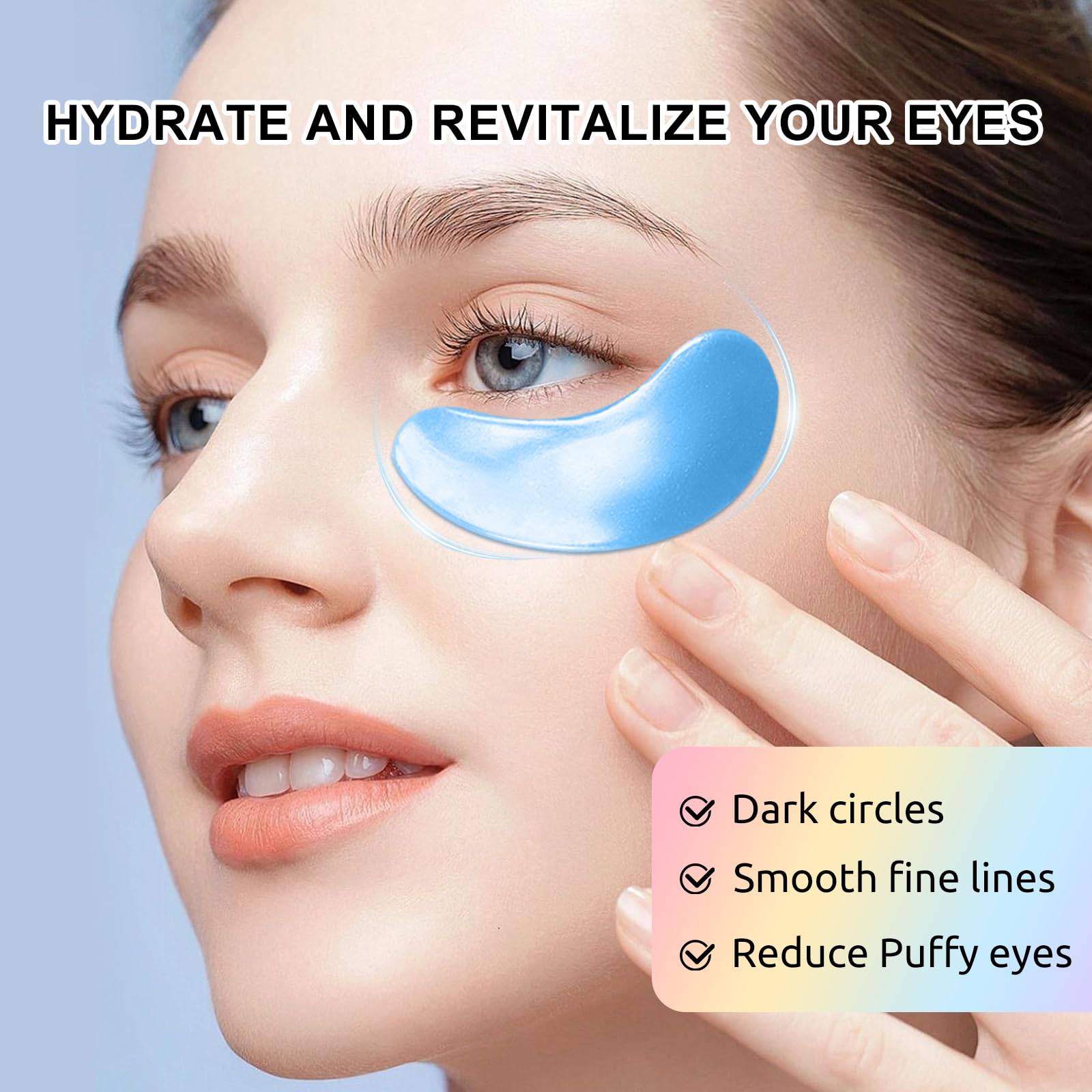Adofect Under Eye Patches – 40 Pairs Collagen & Hyaluronic Acid Mask