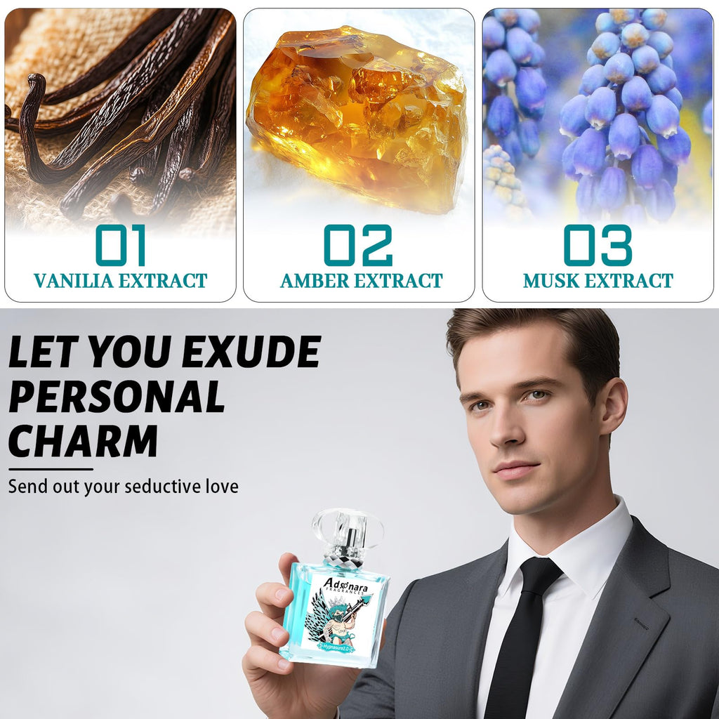 Adonara Original Pheromone for Men Hypnasure 2.0 – Infused Cologne EDP, 1.7 Fl Oz
