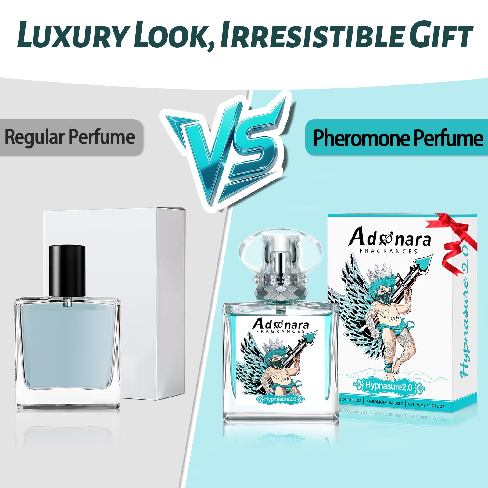 Adonara Original Pheromone for Men Hypnasure 2.0 – Infused Cologne EDP, 1.7 Fl Oz