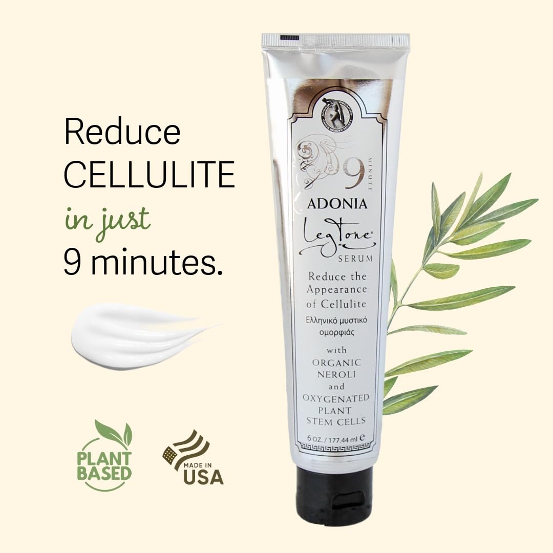 Adonia Organics LegTone – Organic Cellulite Cream for Firmer, Smoother Skin