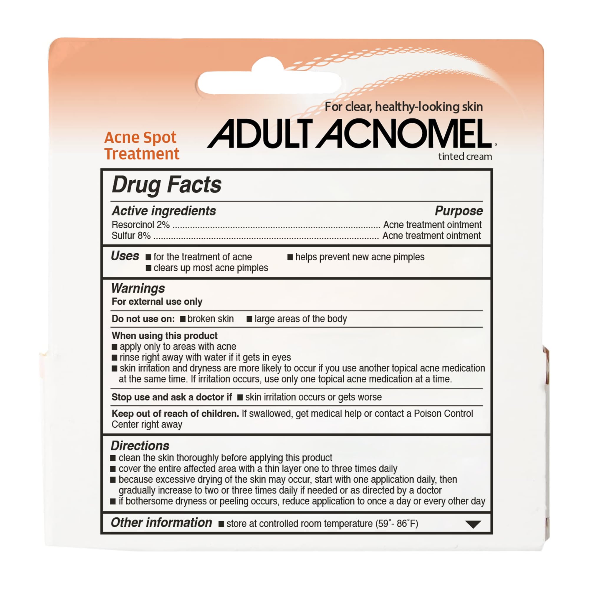 Adult Acnomel Acne Medication Cream, 1.3 Ounces – Gentle, Benzoyl Peroxide Free