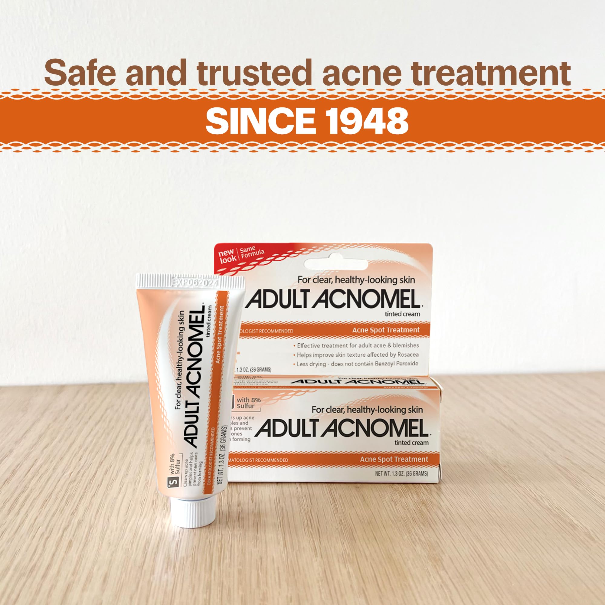 Adult Acnomel Acne Medication Cream, 1.3 Ounces – Gentle, Benzoyl Peroxide Free