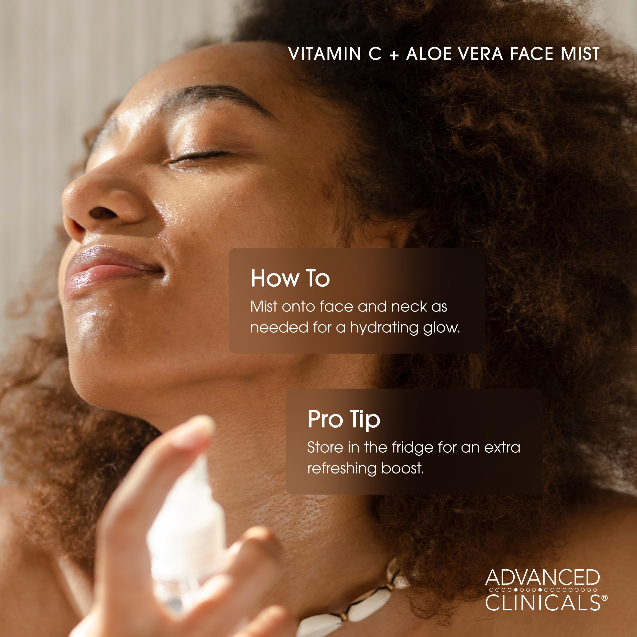 Advanced Clinicals Vitamin C Toner with Ferulic Acid & Rosewater – Antioxidant Facial Mist
