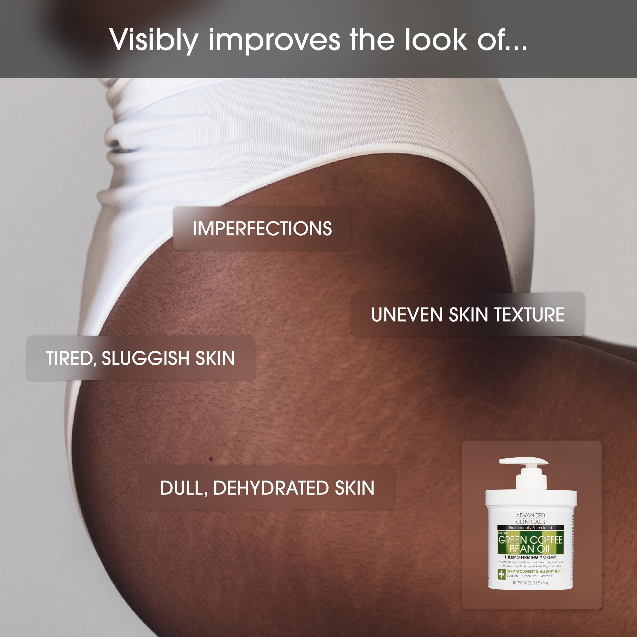 Advanced Clinicals Retinol Body Cream + Green Coffee Bean Oil Thermo – Firming 2pc Set