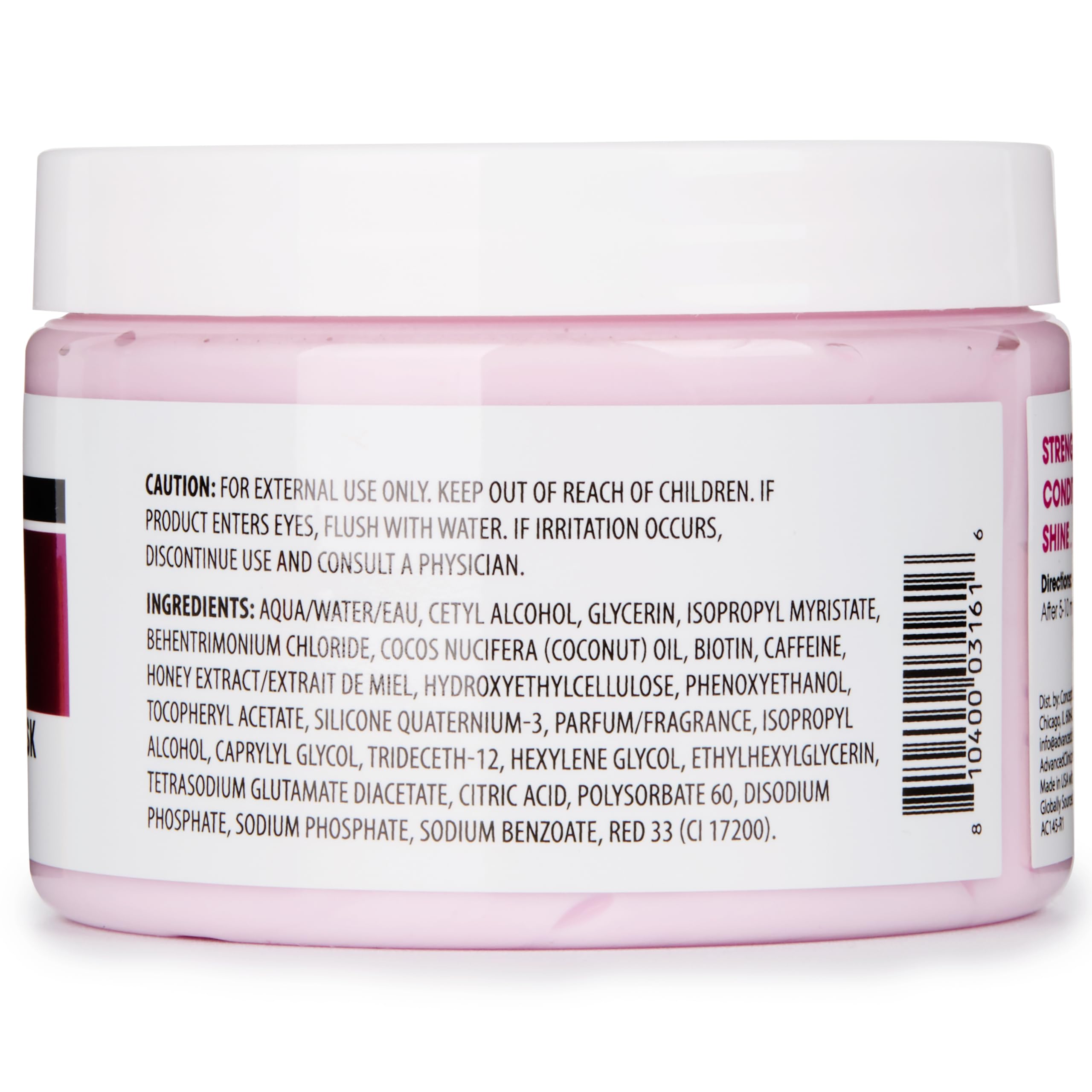 Advanced Clinicals Biotin Hair Mask – Anti-Breakage Deep Conditioning for Color-Treated Hair