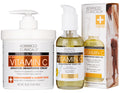 Advanced Clinicals Brightening Vitamin C Cream & Body Oil 2pc Set | Hydration, Radiance, & Even Tone