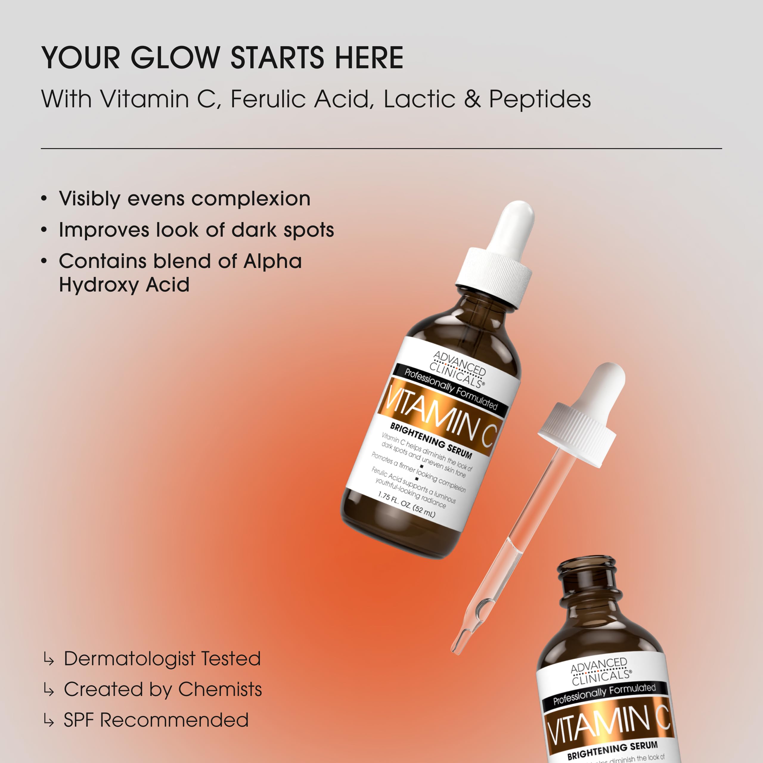 Advanced Clinicals Day-To-Night 6-Piece Skin Care Gift Box | Vitamin C Serum, Retinol Serums, Eye Creams & Travel Body Cream