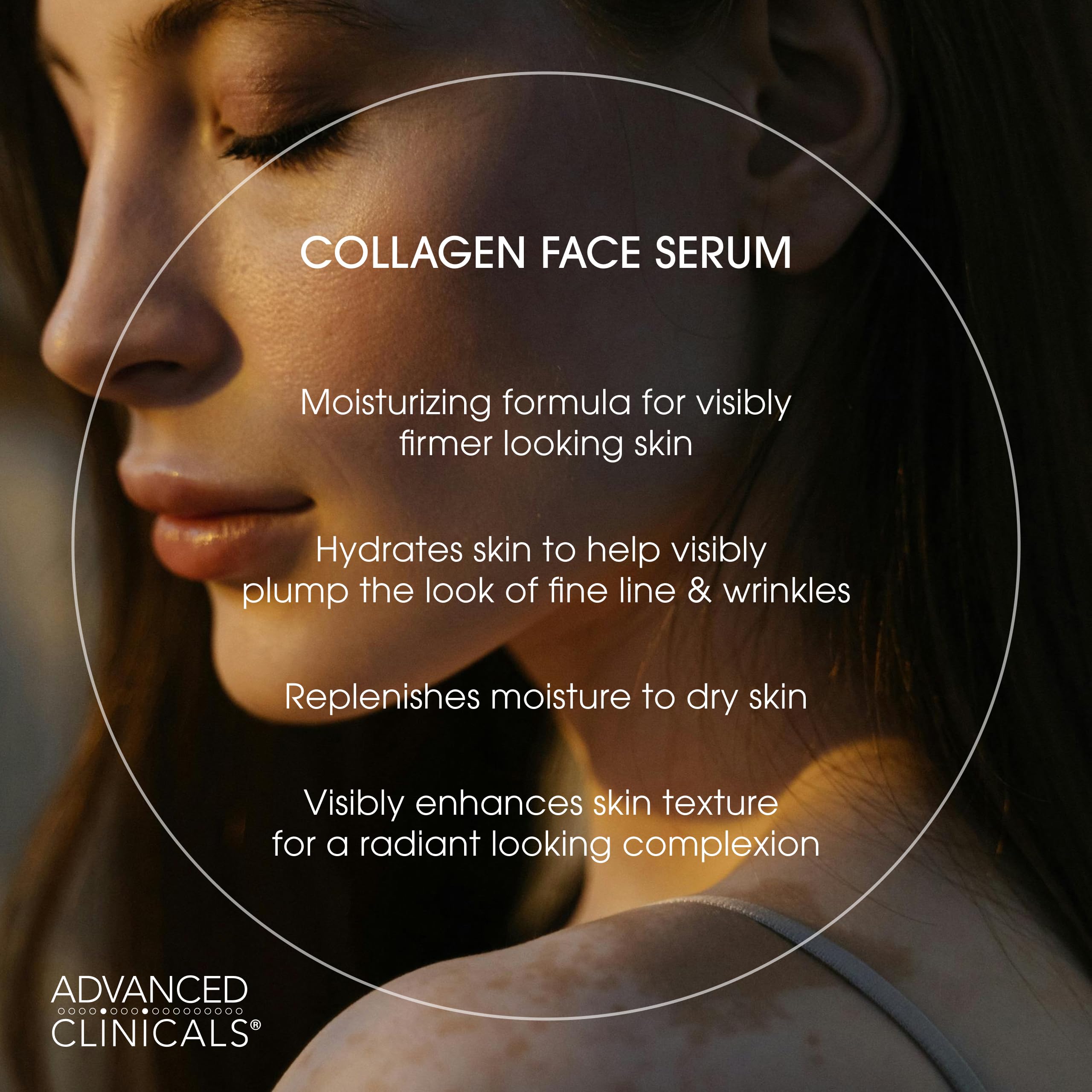 Advanced Clinicals Collagen Facial Serum + Turmeric Oil Face Serum – 2-Pack Anti-Aging Skincare Set