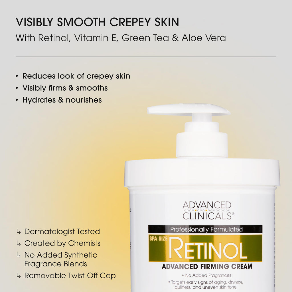 Advanced Clinicals Retinol Cream + Collagen Body Moisturizer 2-PC Set | Dry Skin