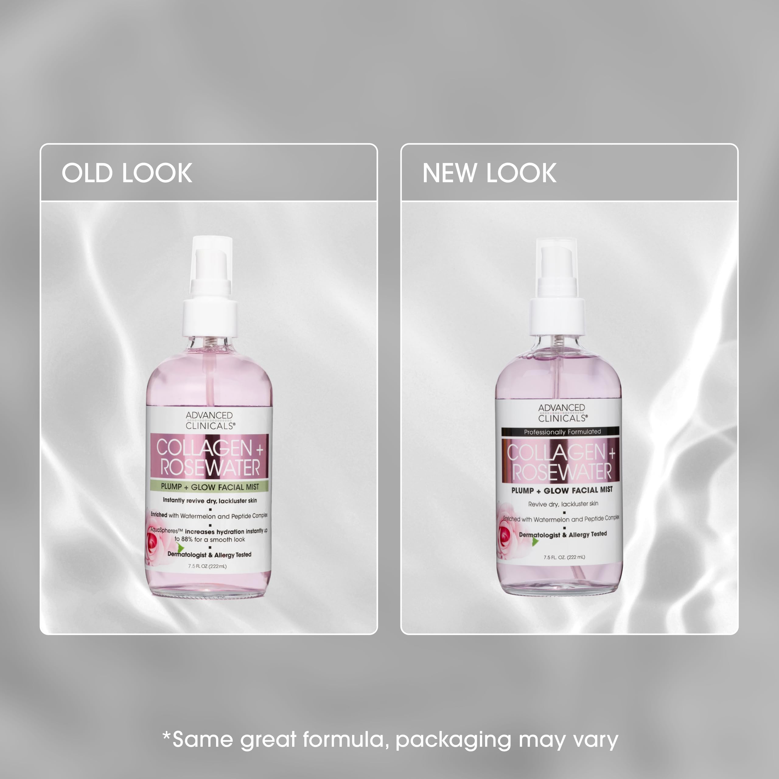 Advanced Clinicals Collagen Rosewater Face Mist – Hydrating Rose Water Facial Spray