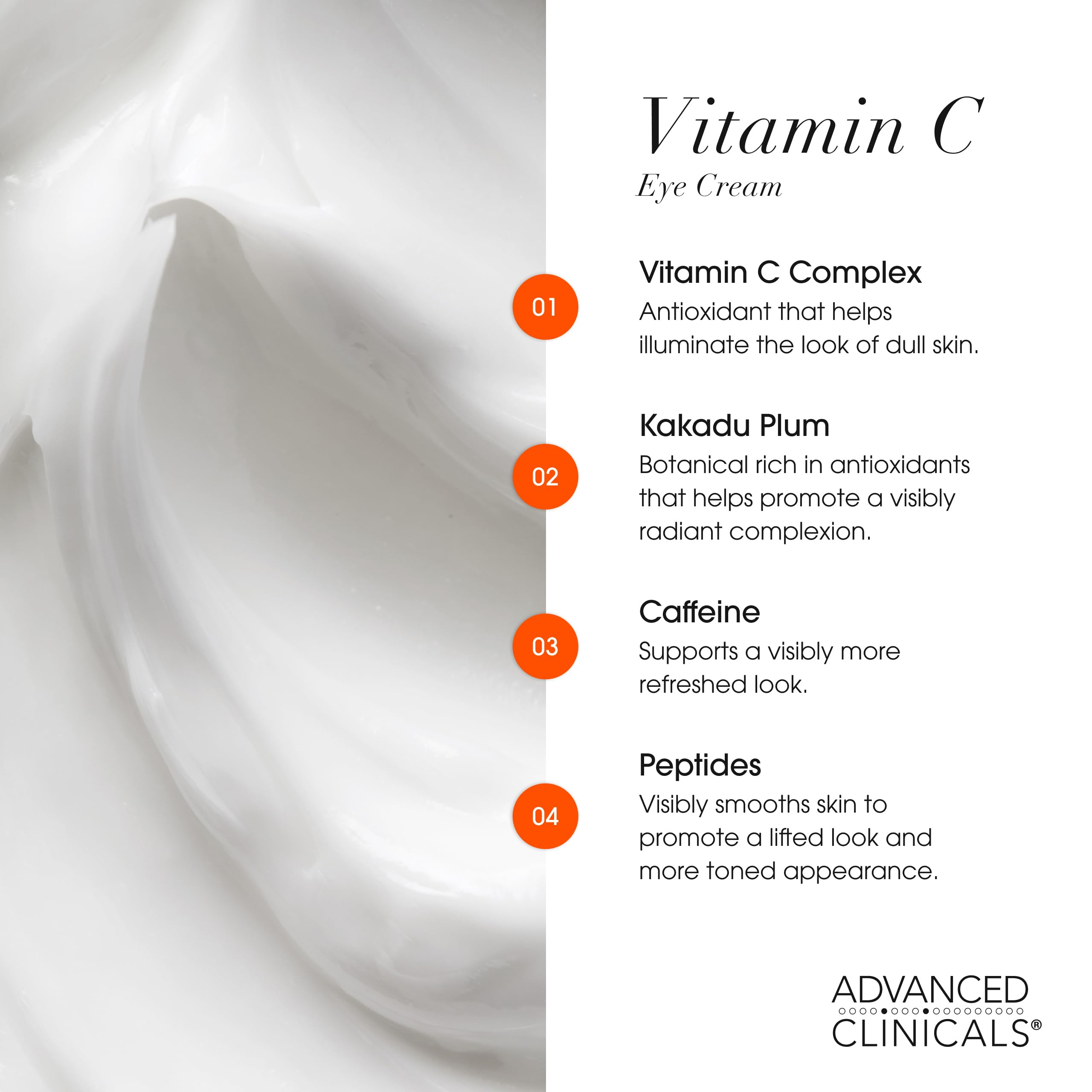 Advanced Clinicals Glow Getter 3-Pack Vitamin C Skin Care Set | Brightening Serum, Cleanser & Eye Cream