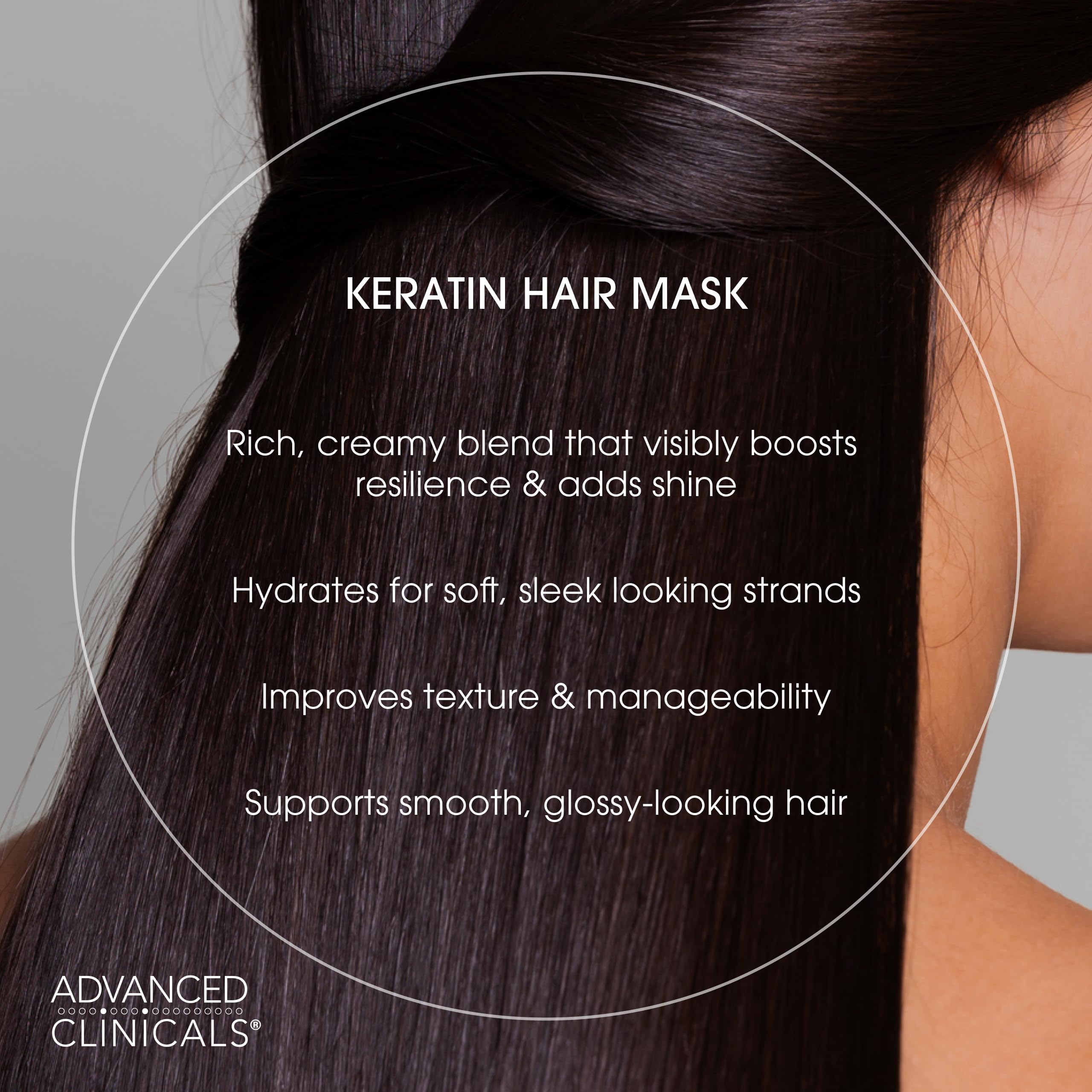 Advanced Clinicals Keratin Hair Mask Treatment – 12 oz for Color-Treated Hair