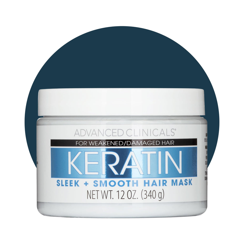 Advanced Clinicals Keratin Hair Mask Treatment – 12 oz for Color-Treated Hair