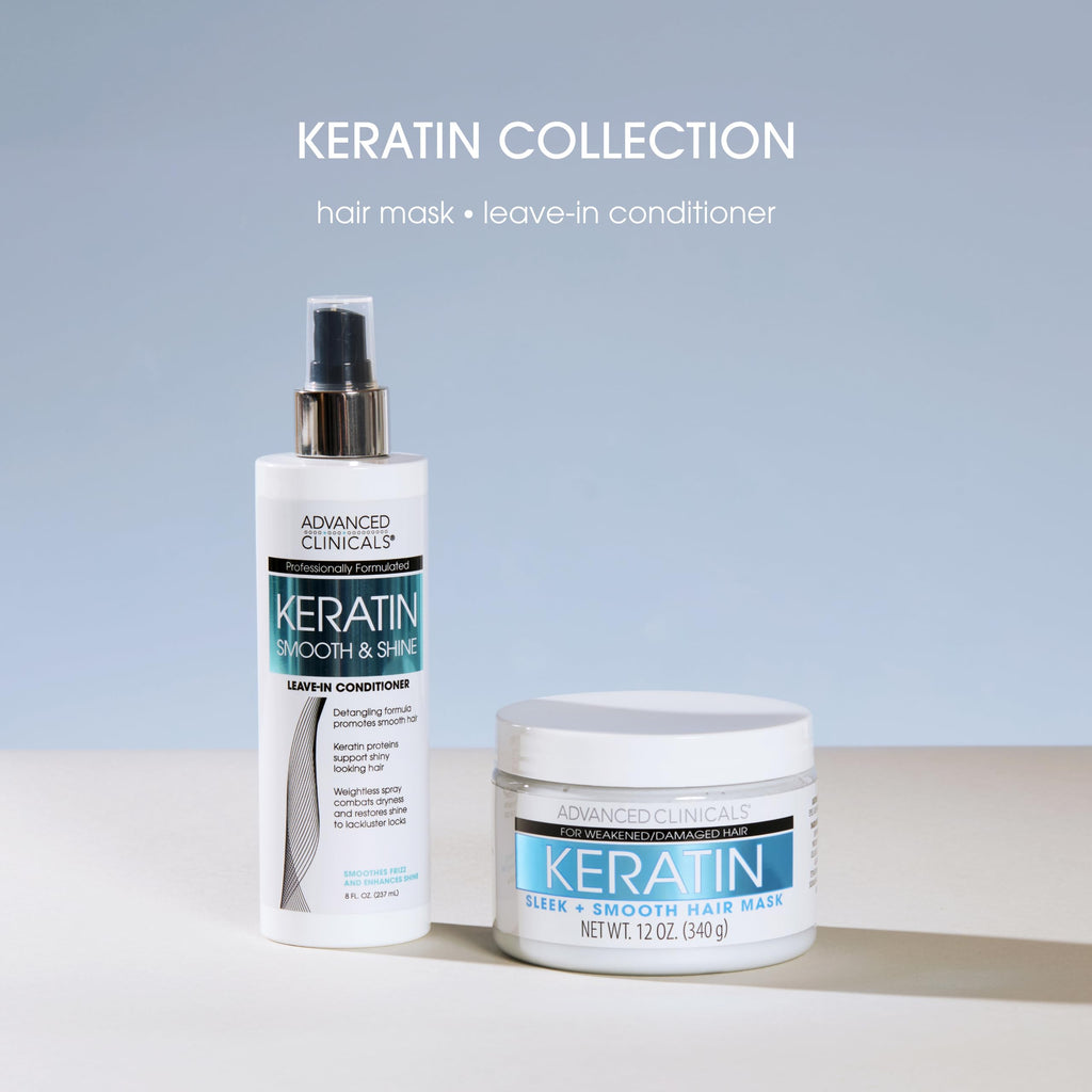 Advanced Clinicals Keratin Hair Mask Treatment – 12 oz for Color-Treated Hair