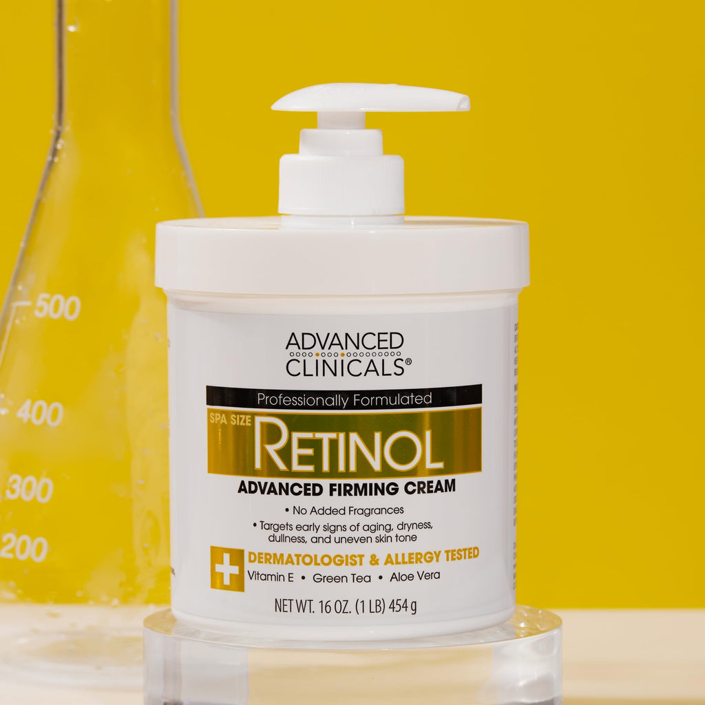 Advanced Clinicals Retinol Body Lotion & Face Moisturizer – Anti-Aging Skincare for Fine Lines & Crepey Skin (Travel Size)