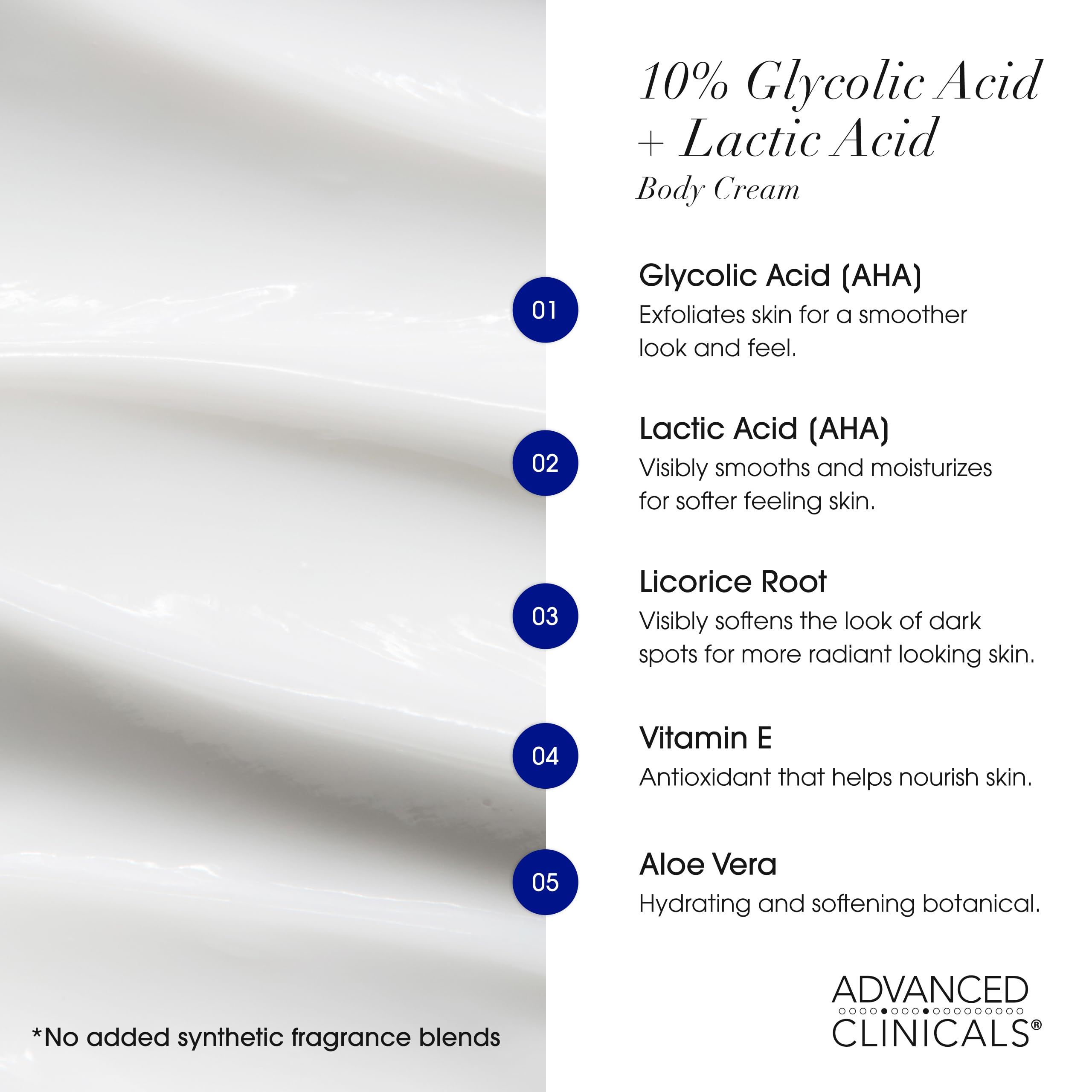 Advanced Clinicals Retinol Body Cream + 10% Glycolic-Lactic Lotion Set
