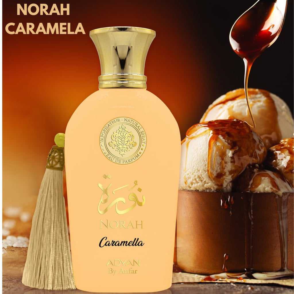 Adyan Norah Caramela EDP for Women – 100ml (Caramel, Milk & Honey Notes)