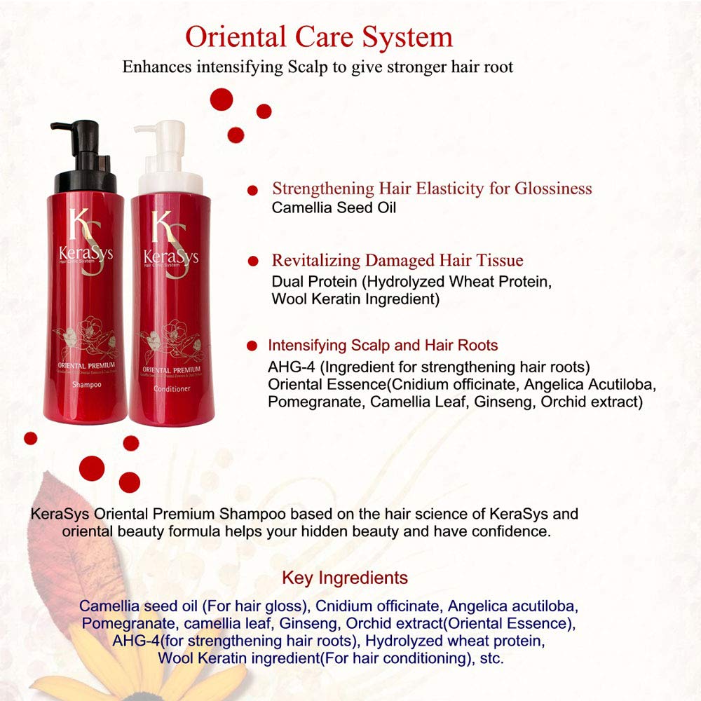 Aekyung Kerasys Oriental Premium Shampoo & Conditioner Set – 600ml Each