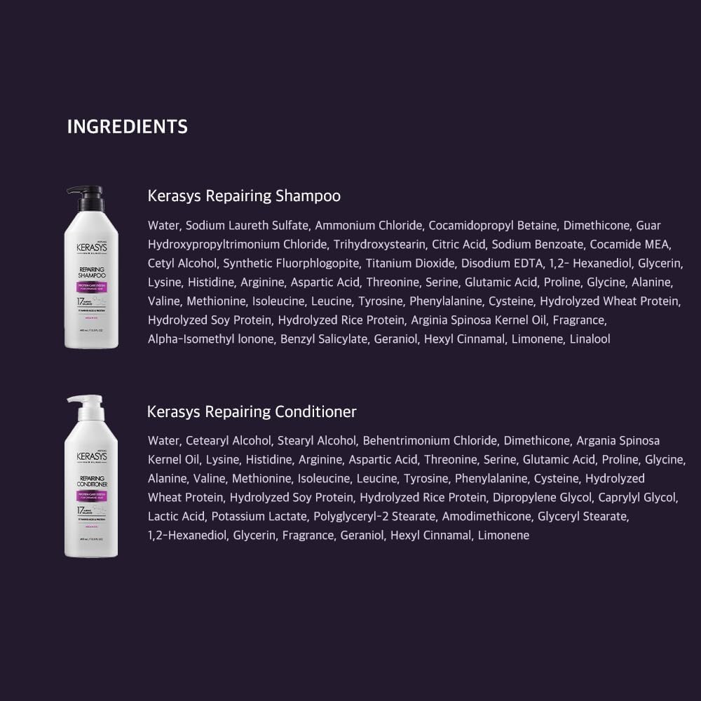 Aekyung Kerasys Repairing Shampoo & Conditioner (600ML) – Hair Repair & Hydration