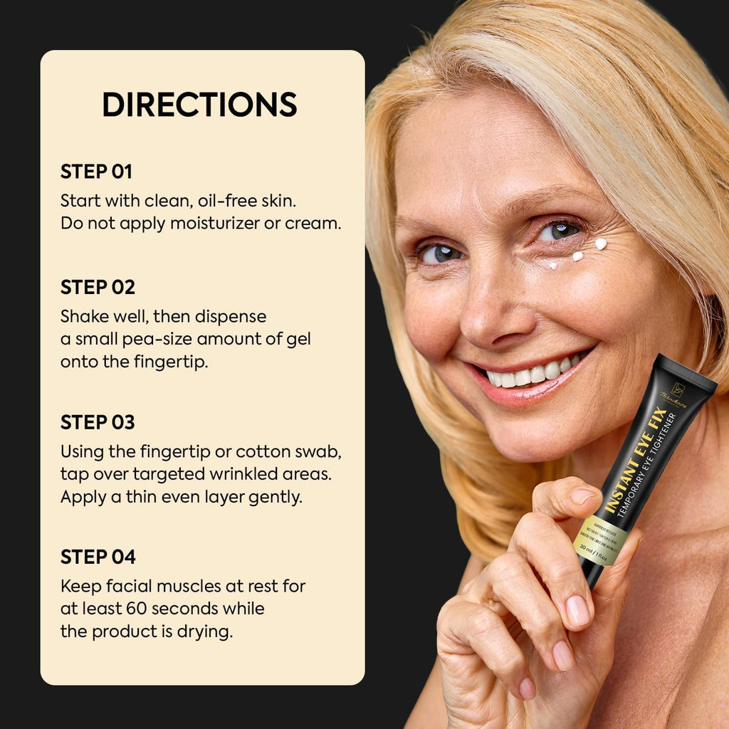 Aemerry Temporary Instant Eye Tightener Cream – Firms, Lifts & Smooths Under-Eye & Face (1 oz)