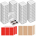 Aemygo 48-Set Press On Nail Storage Box – Clear Acrylic Display Case with Snap Closure