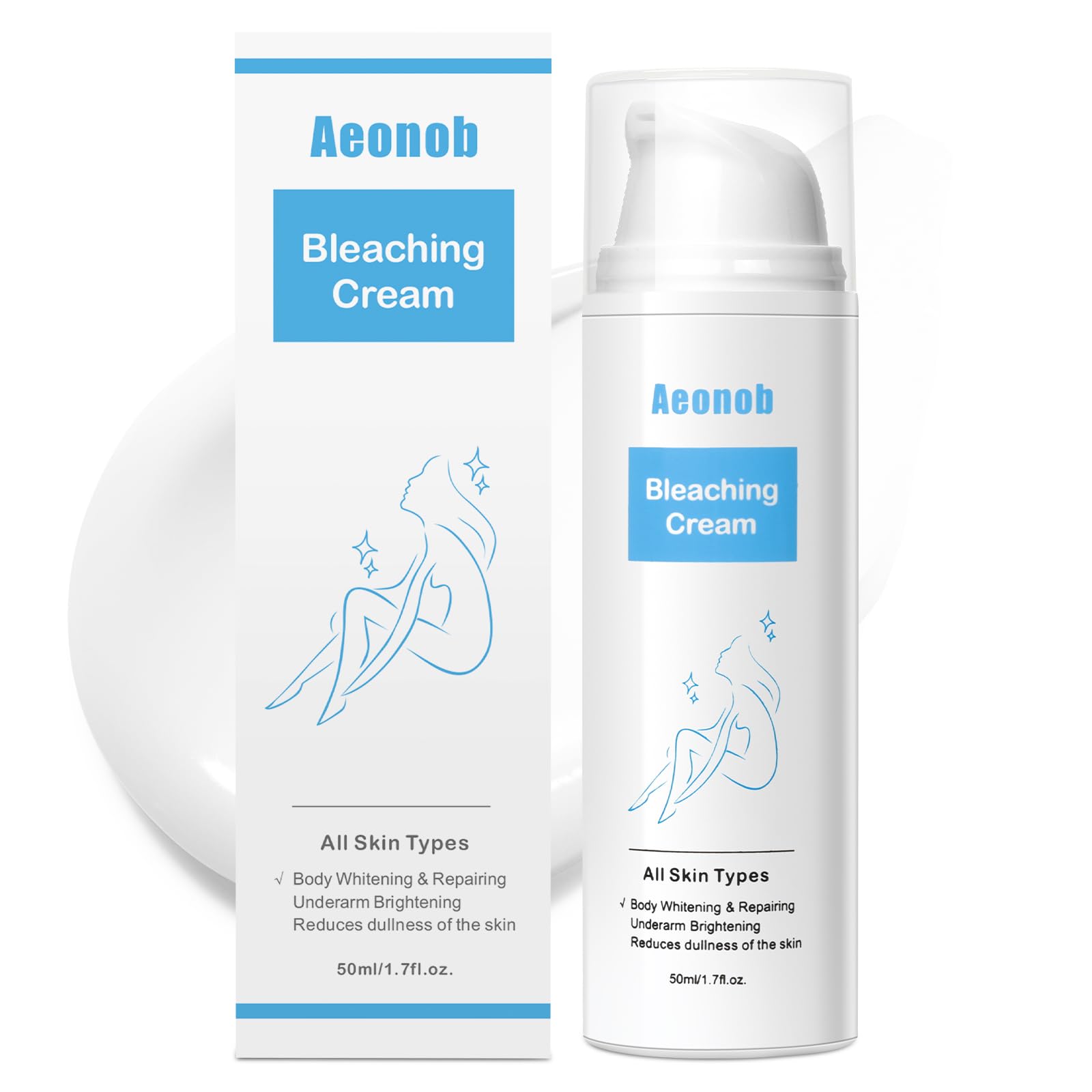 Aeonob Skin Cream for Intimate Areas & Dark Spots — Vitamin C Brightening (1.7 fl oz)