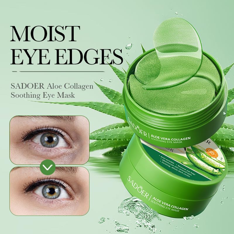 Aero Zen Aloe Vera Eye Mask (120 pcs) – Hydration, Puffiness & Dark Circle Support