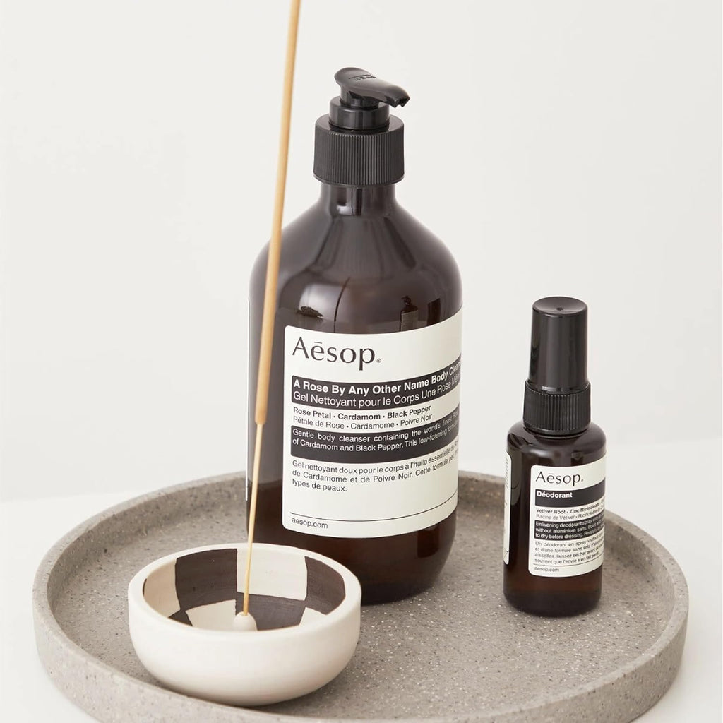 Aesop A Rose By Any Other Name Body Cleanser – Gentle Rose Petal Oil & Skin-Softening Botanicals | 16.9 oz / 500 mL (Pack of 3)