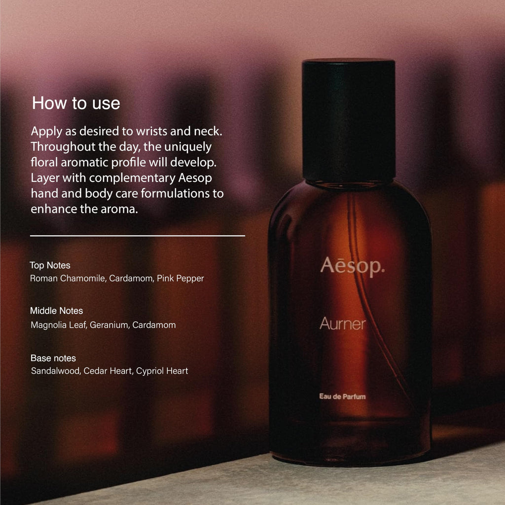 Aesop Aurner Eau de Parfum – Floral, Fresh Unisex (50mL)