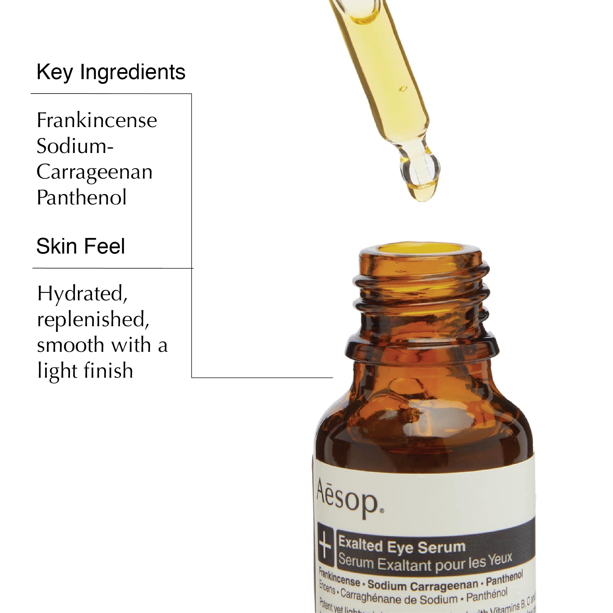 Aesop Exalted Eye Serum | Lightweight Vitamin Hydration (0.5 oz / 15 mL)