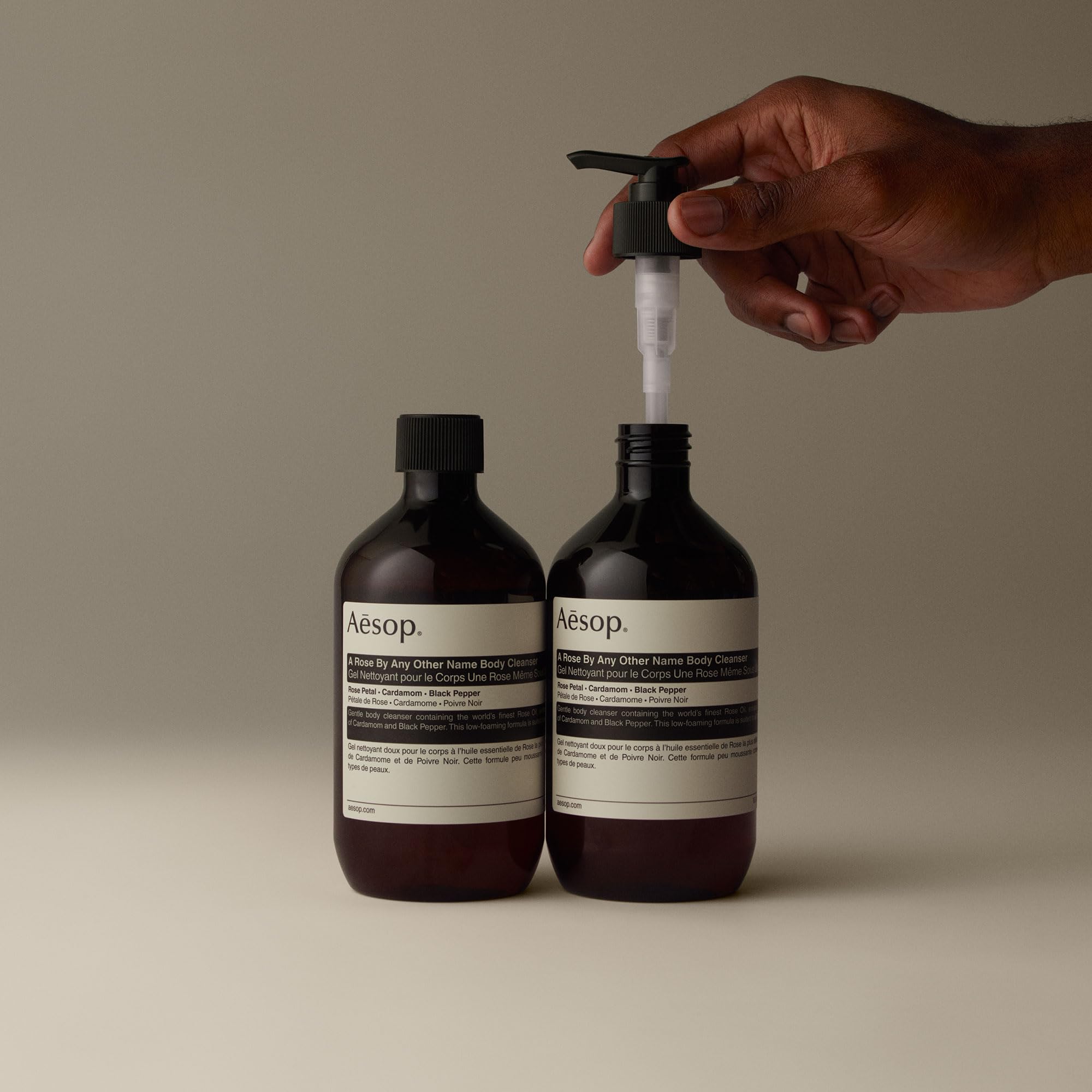 Aesop A Rose By Any Other Name Body Cleanser + Refill – Gentle Rose Petal Oil, 2 x 16.9 oz