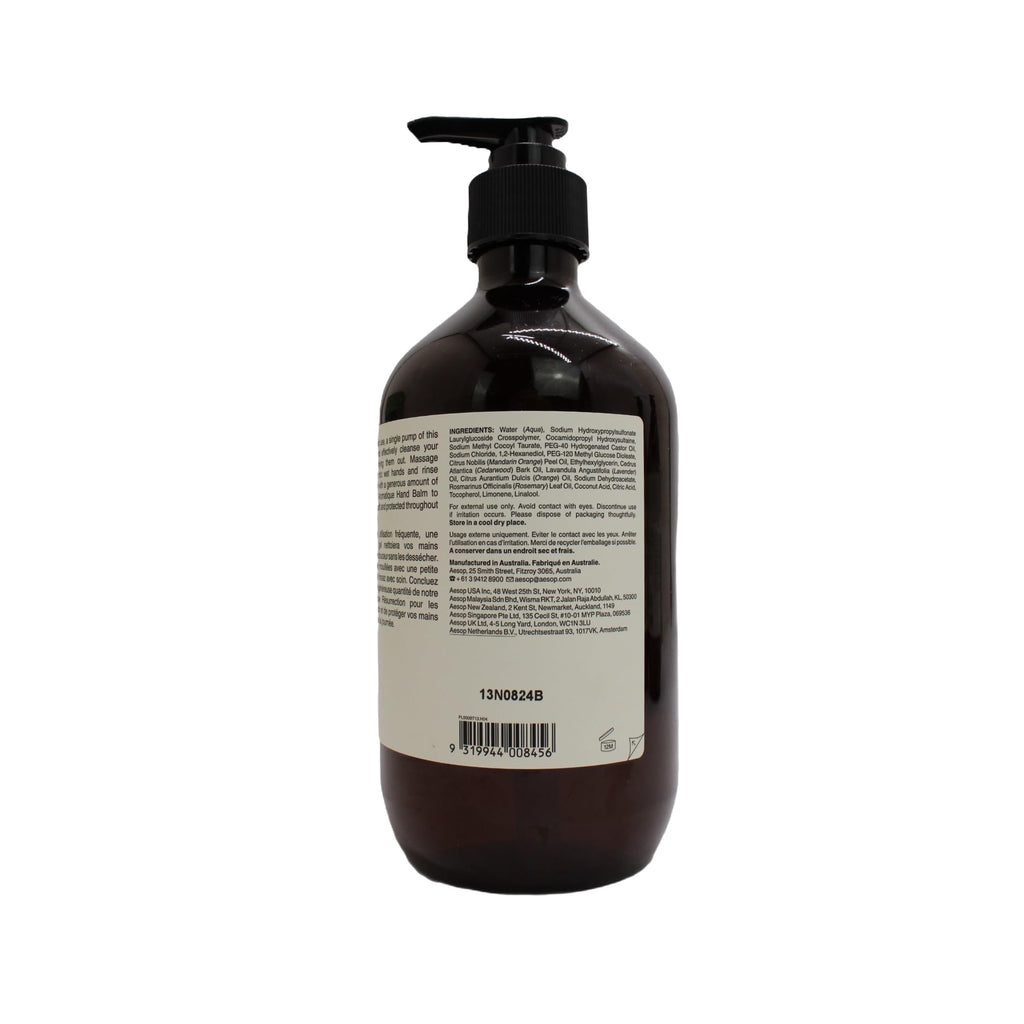 Aesop Resurrection Aromatique Hand Soap & Geranium Leaf Body Cleanser – Paraben, Cruelty-Free & Vegan, 16.9 oz
