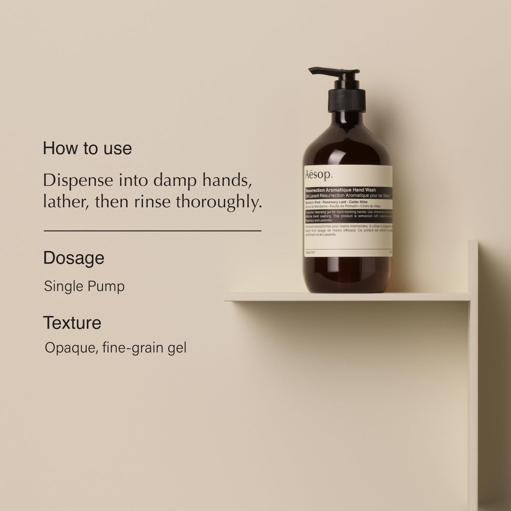 Aesop Resurrection Aromatique Hand Soap & Geranium Leaf Body Cleanser – Paraben, Cruelty-Free & Vegan, 16.9 oz