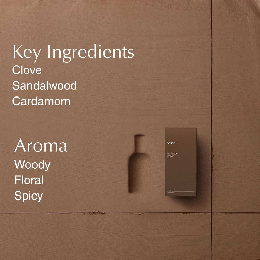 Aesop Marrakech Intense Eau de Parfum | Unisex Woody-Spice Scent | 3.3 fl oz