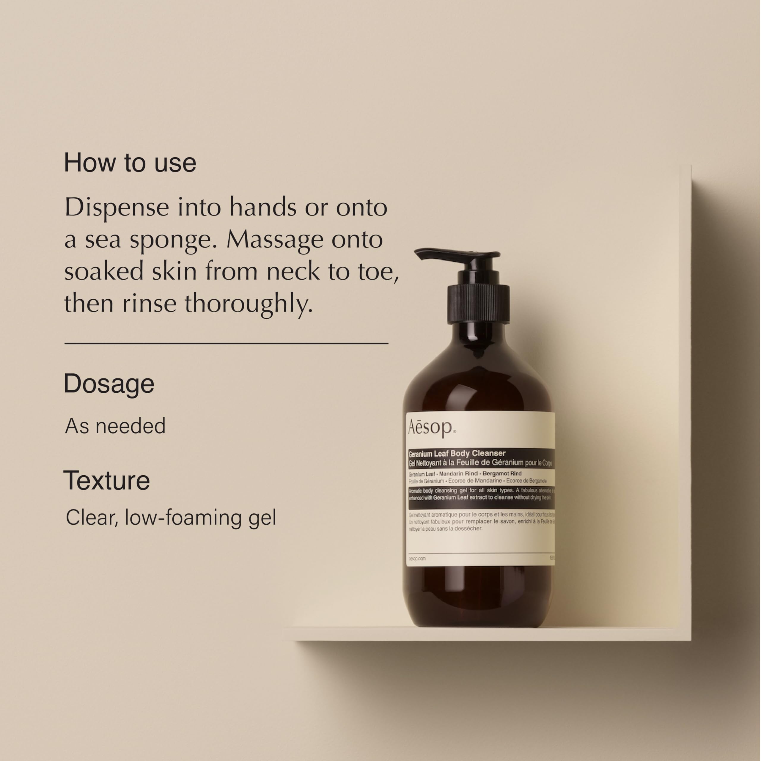 Aesop Resurrection Aromatique Hand Soap & Geranium Leaf Body Cleanser – Paraben, Cruelty-Free & Vegan, 16.9 oz