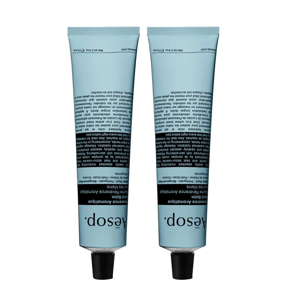 Aesop Reverence Aromatique Hand Balm Duo – Travel-Size Hydration with Macadamia & Shea