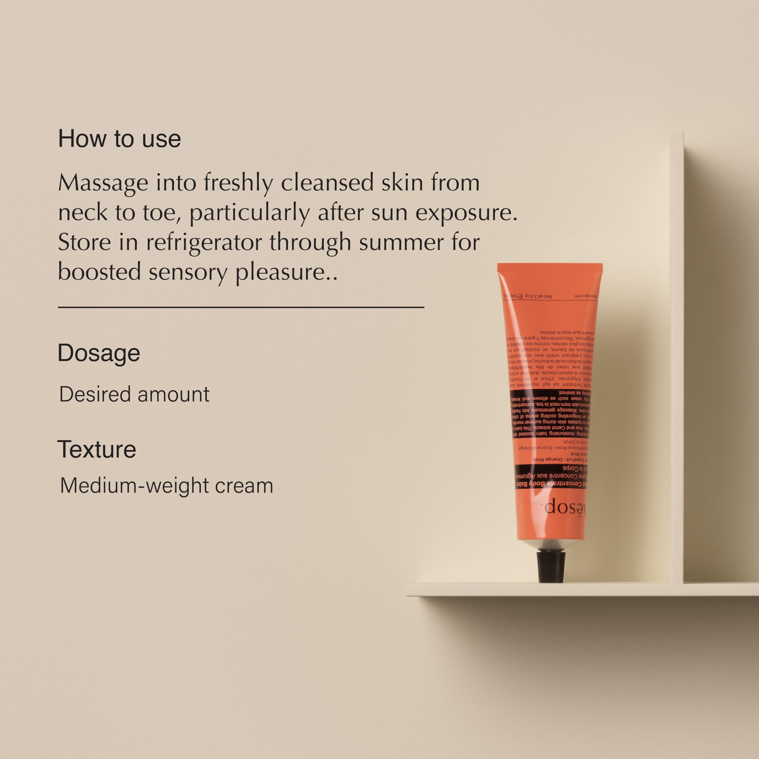 Aesop Rind Concentrate Body Balm | Lightweight, Fast-Absorbing Citrus Hydration