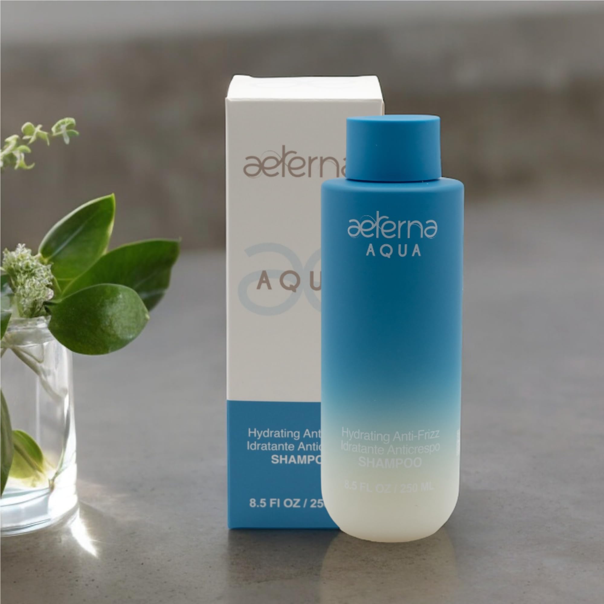 Aeterna AQUA Hydrating Anti-Frizz Shampoo – Color-Safe, Sulfate-Free (250ml)